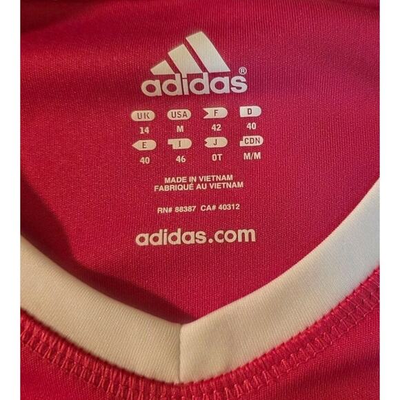 Adidas Women's Sz M 3-Stripe Active 360 V-Neck Pullover Top - Picture 4 of 7